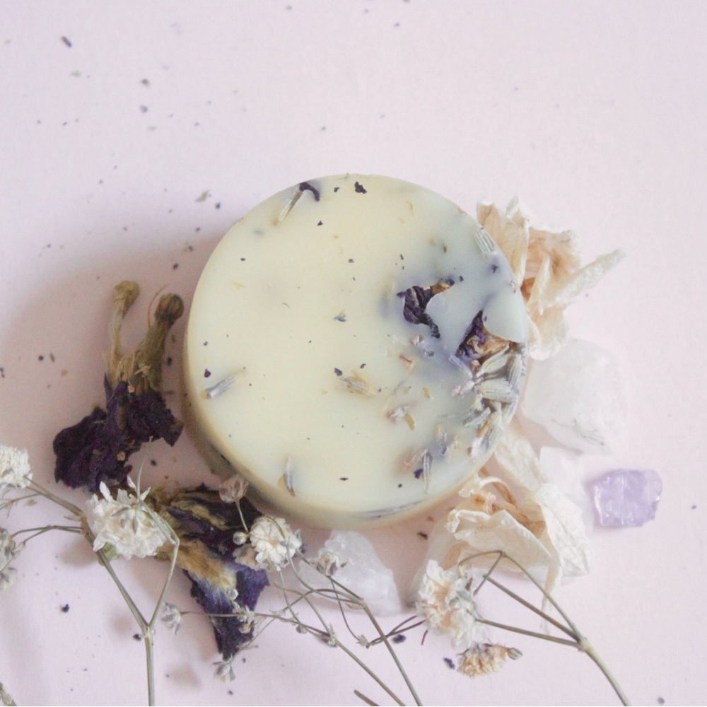 Handmade Aromatherapy Crown Chakra Beeswax Wax Melts with Essential Oils